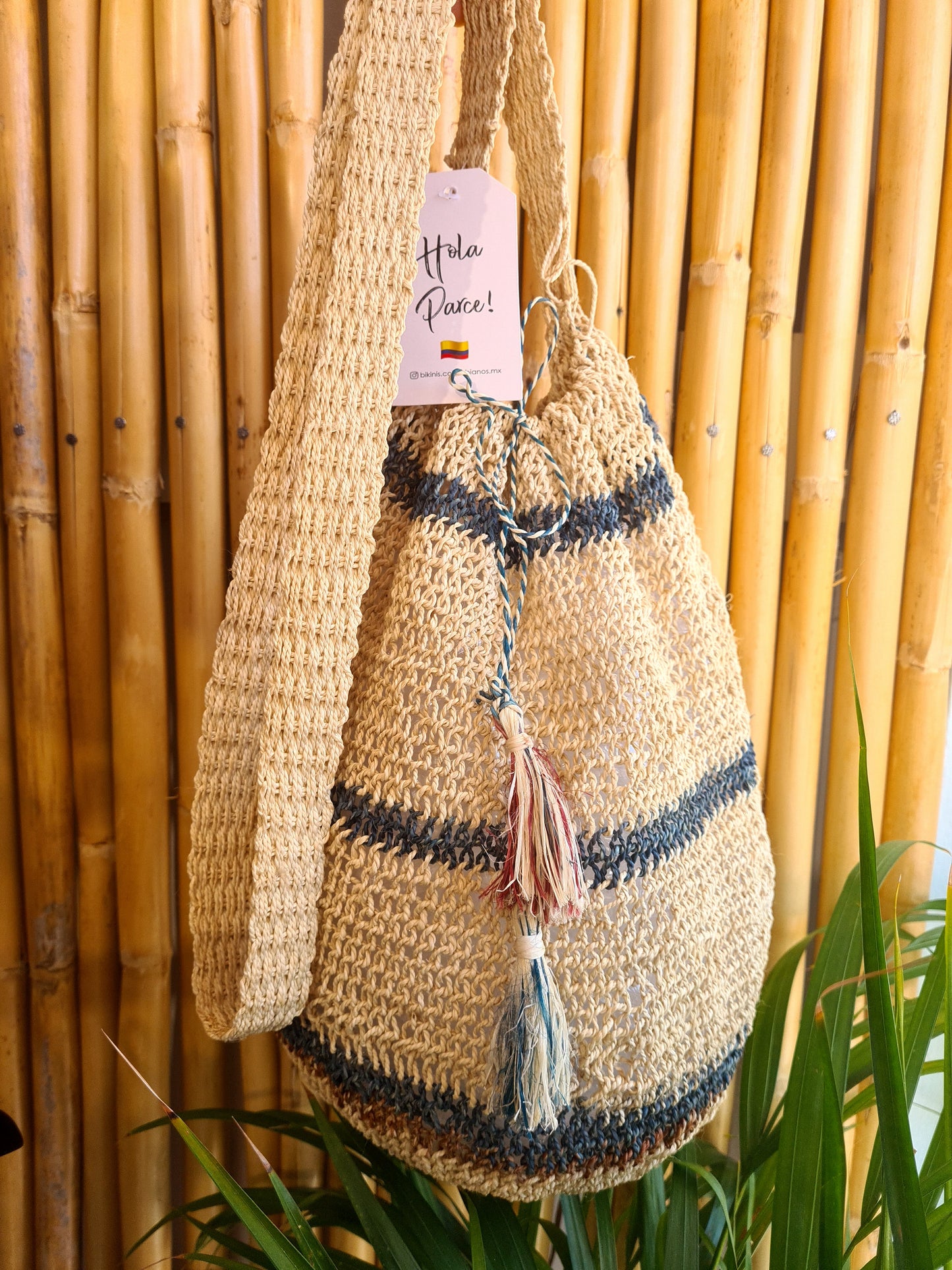 Bolsos de palma natural