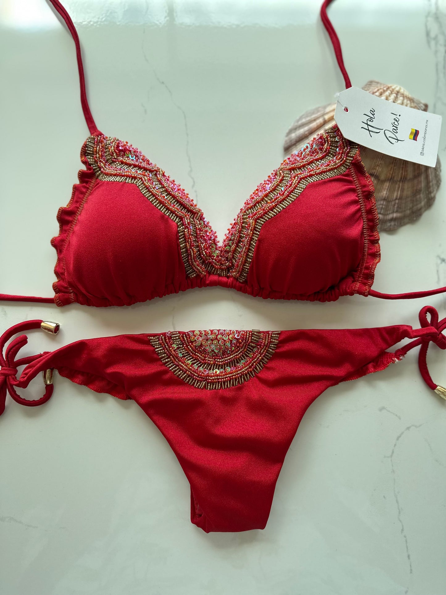 Rojo bikini es