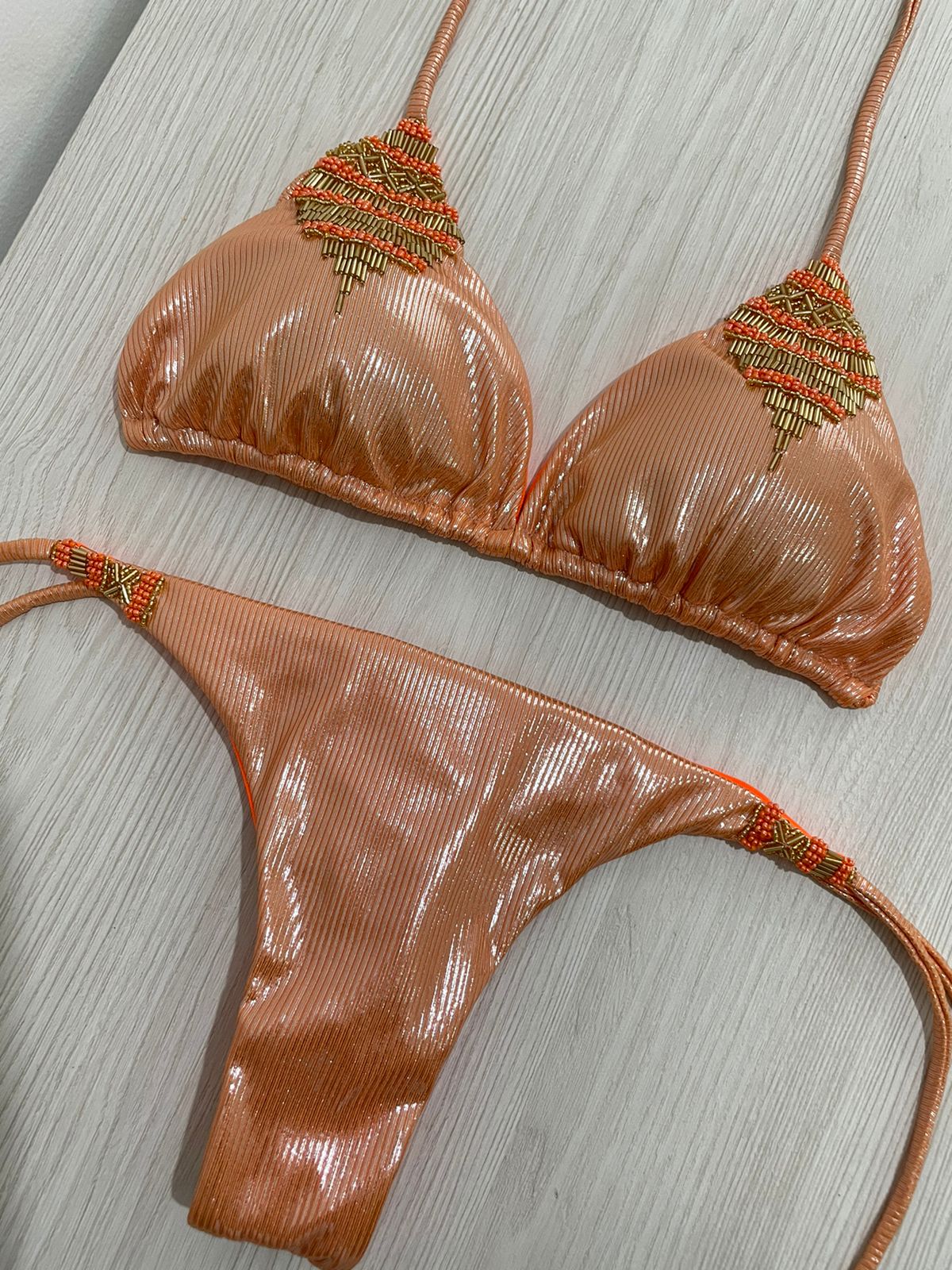 Metalic luxury bikini