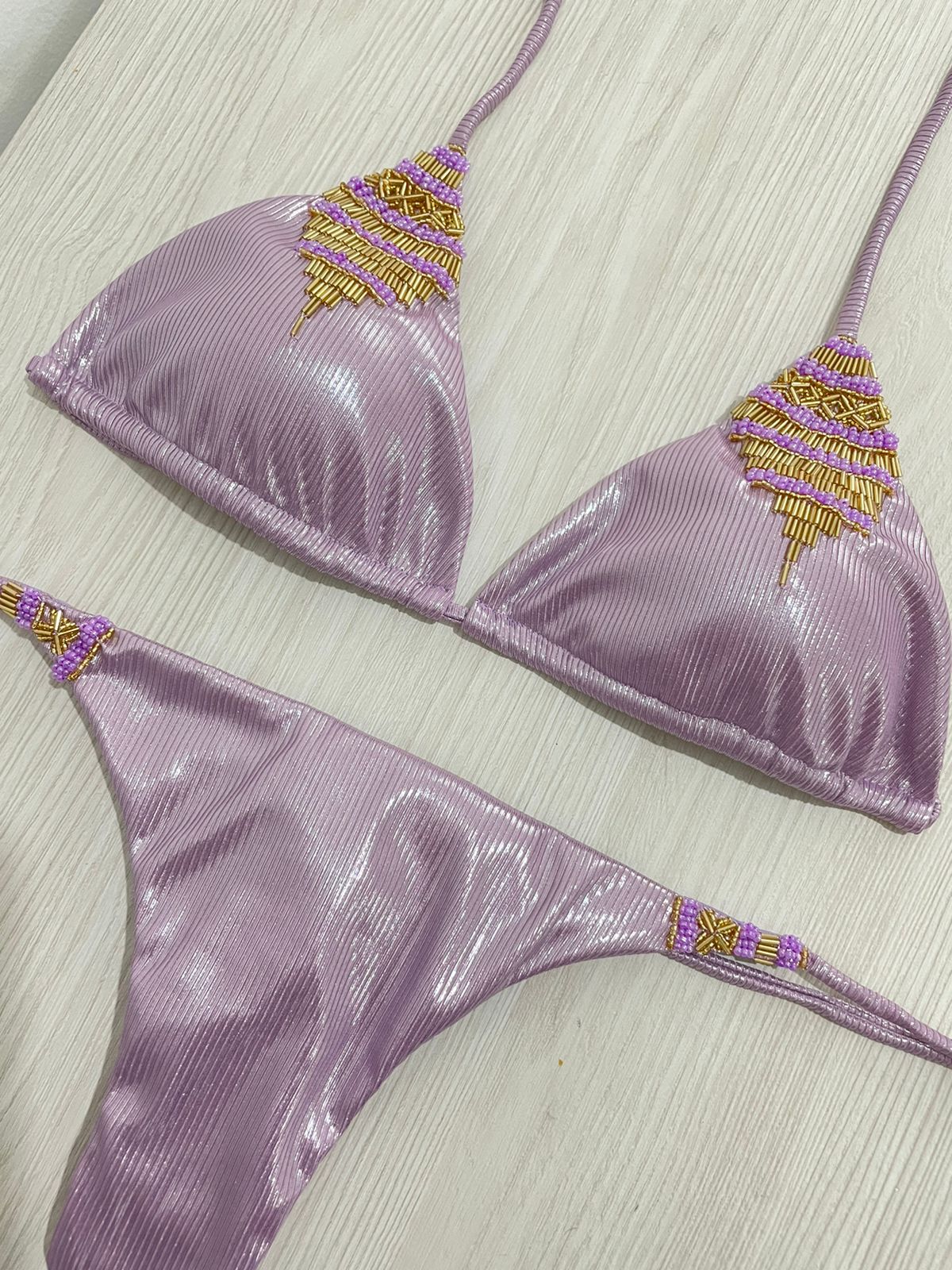 Metalic luxury bikini