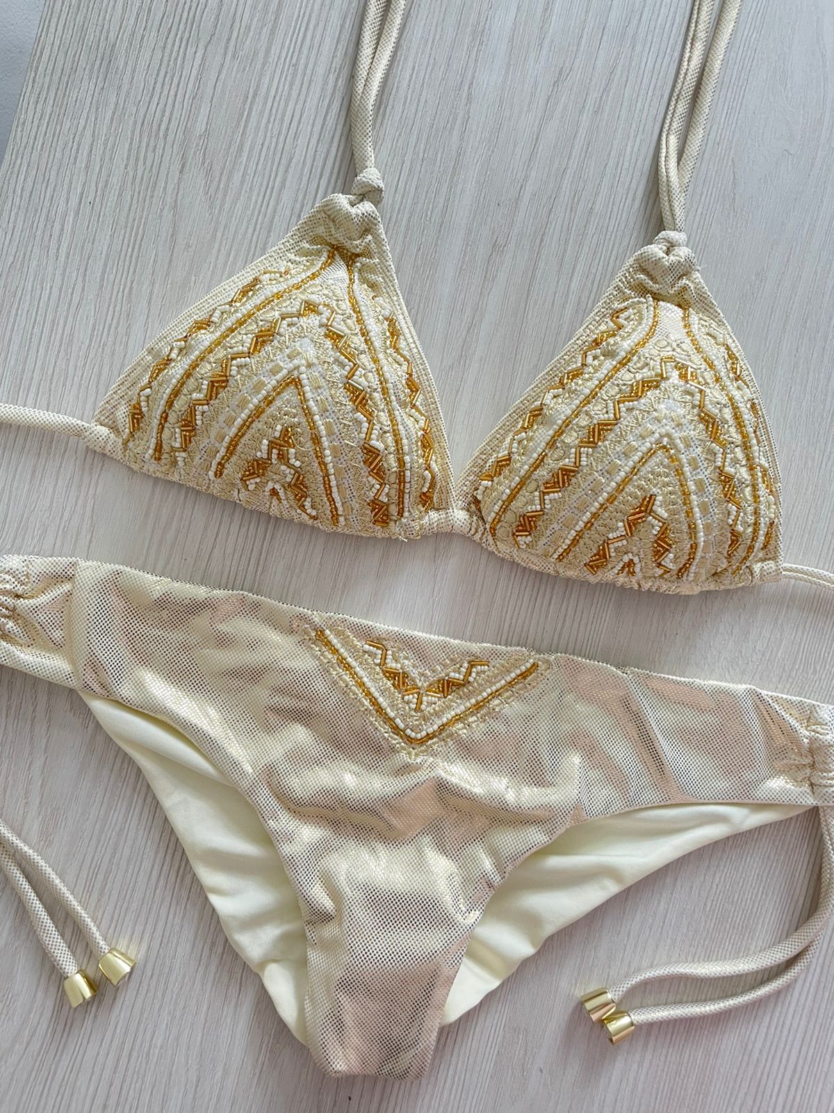 Metallic luxury bikini