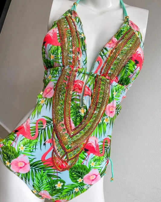 Tropical flamingos